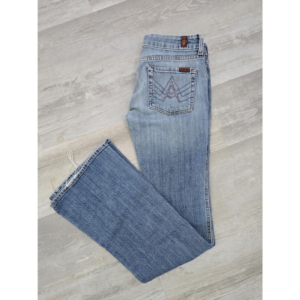 7 For All Mankind A-Pocket Bootcut Jeans Women's 27 Style U130055U Y2K Vintage